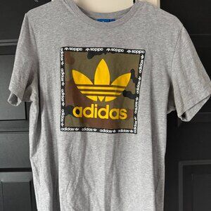 Adidas box logo tee shirt